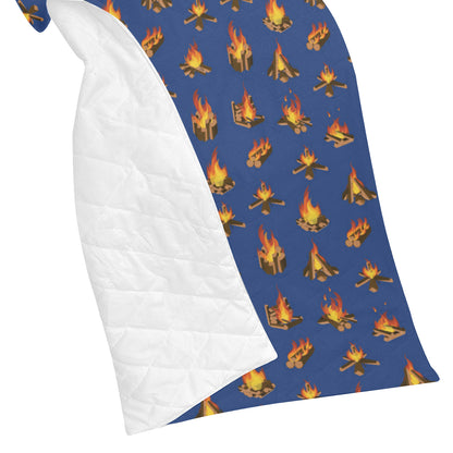 Campfire Pattern Print Design 03 Premium Quilt