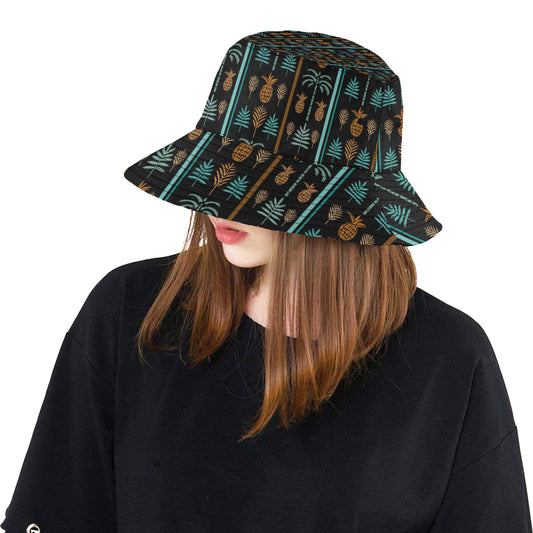 Hawaiian Themed Pattern Print Design H023 Unisex Bucket Hat