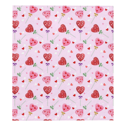Lollipop Pattern Print Design LL07 Premium Quilt