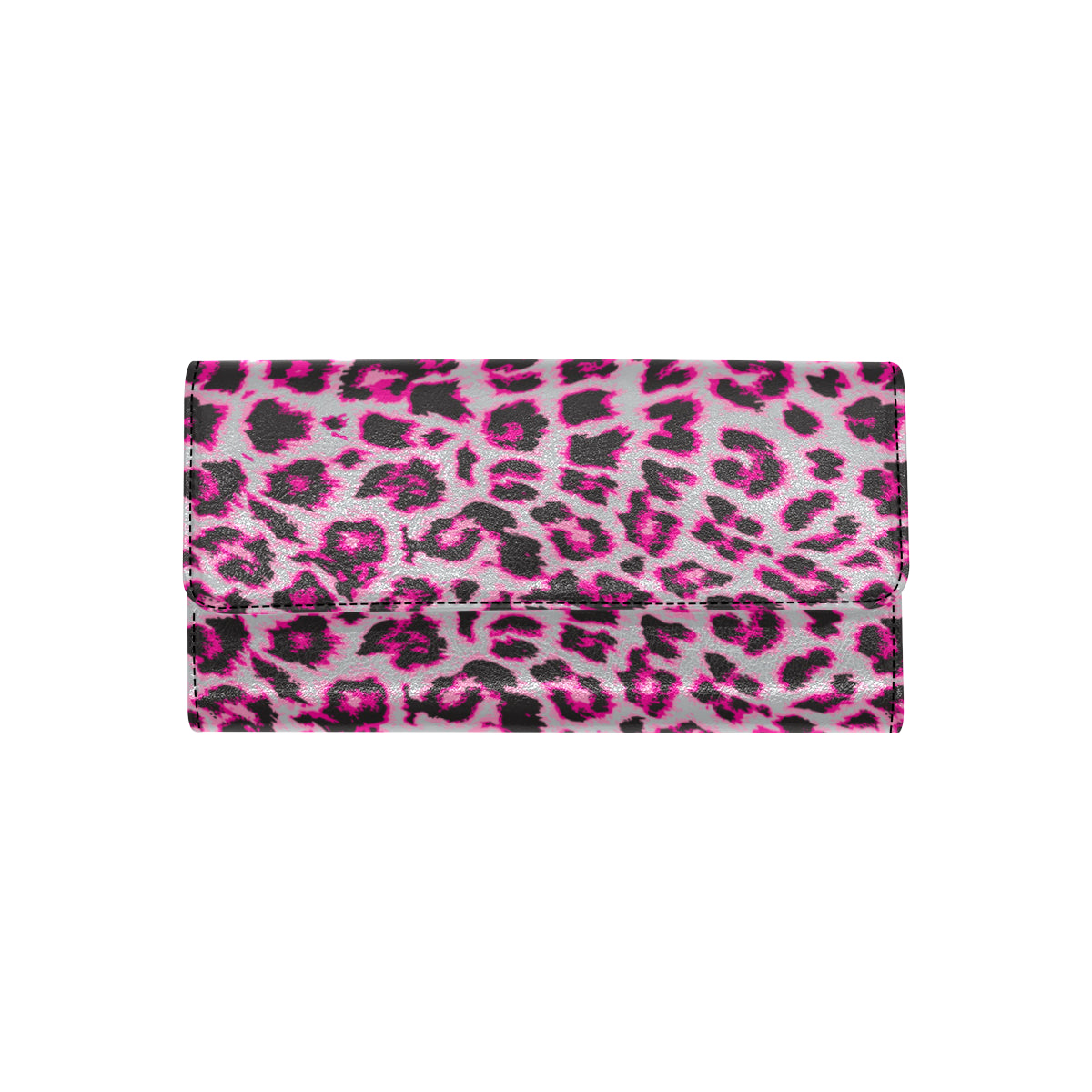 Leopard Pattern Print Design 02 Women's Trifold Wallet