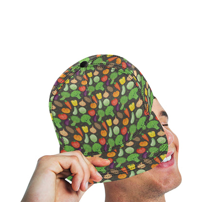 Vegan Funny Themed Design Print Snapback Cap