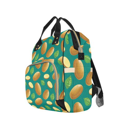 Potato Pattern Print Design A04 Diaper Bag Backpack