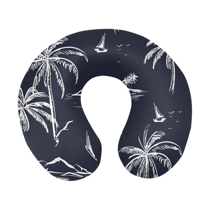 Pacific island Pattern Print Design A02 U-Shaped Travel Neck Pillow