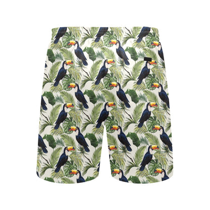Toucan Print Design LKS308 Men's Swim Trunks Beach Shorts