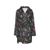 Skeleton Print Design LKS307 Women's Fleece Robe