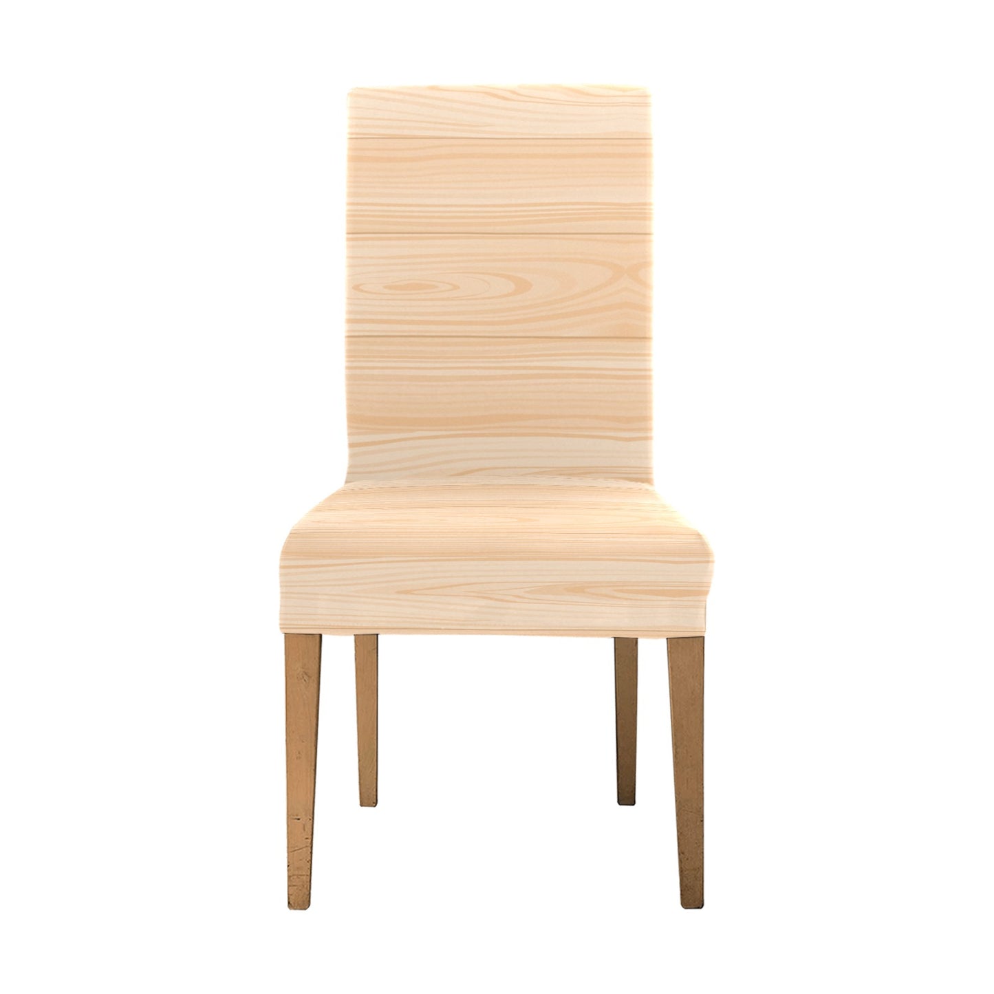 Wood Texture Print Design LKS302 Dining Chair Slipcover