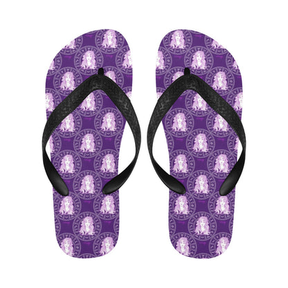 Virgo Print Design LKS301 Flip Flops