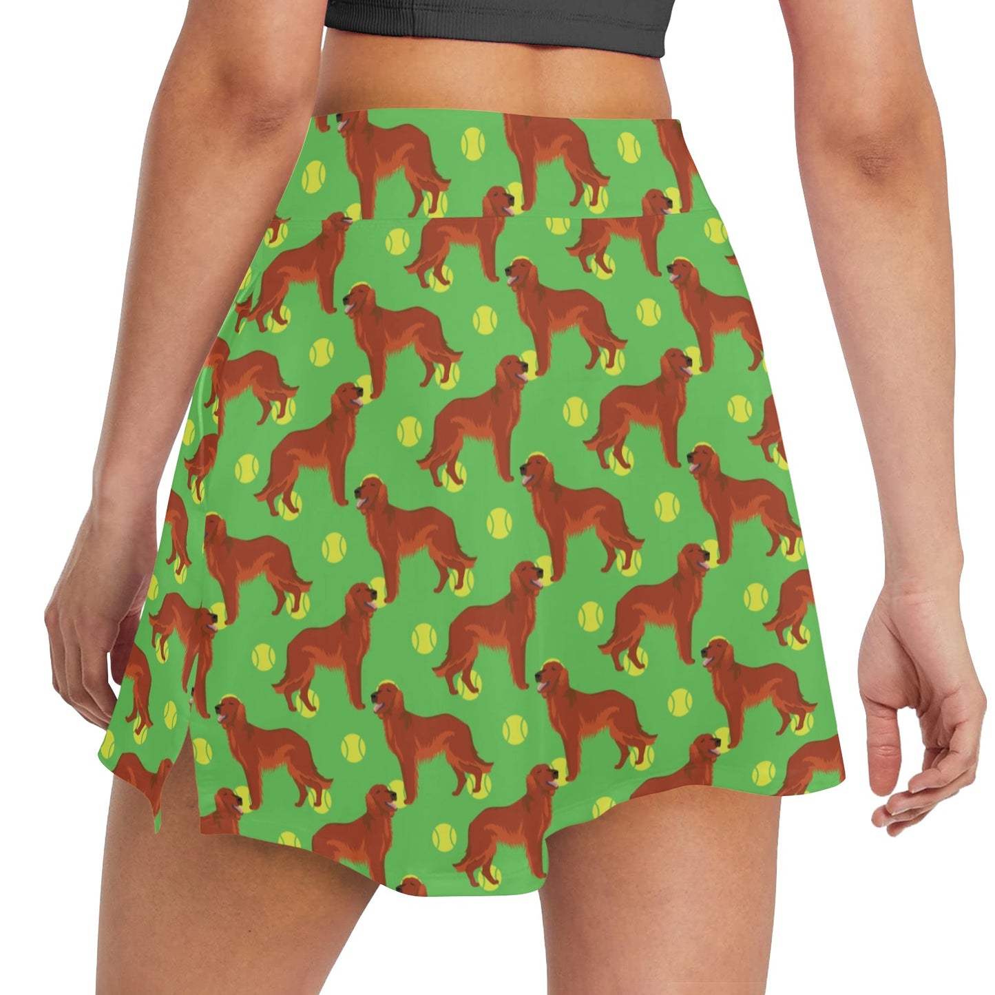 Setters Irish Print Design LKS302 17" Golf & Pickleball Skort with Pockets