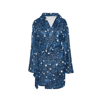 Cosmic Pattern Print Design 05 Women's Fleece Robe