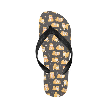 Shiba Inu Print Design LKS309 Flip Flops