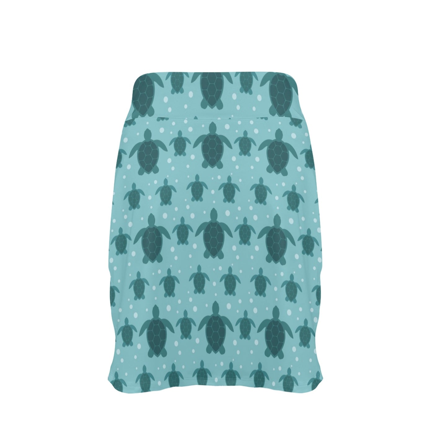 Sea Turtle Print Design LKS305 17" Golf & Pickleball Skort with Pockets
