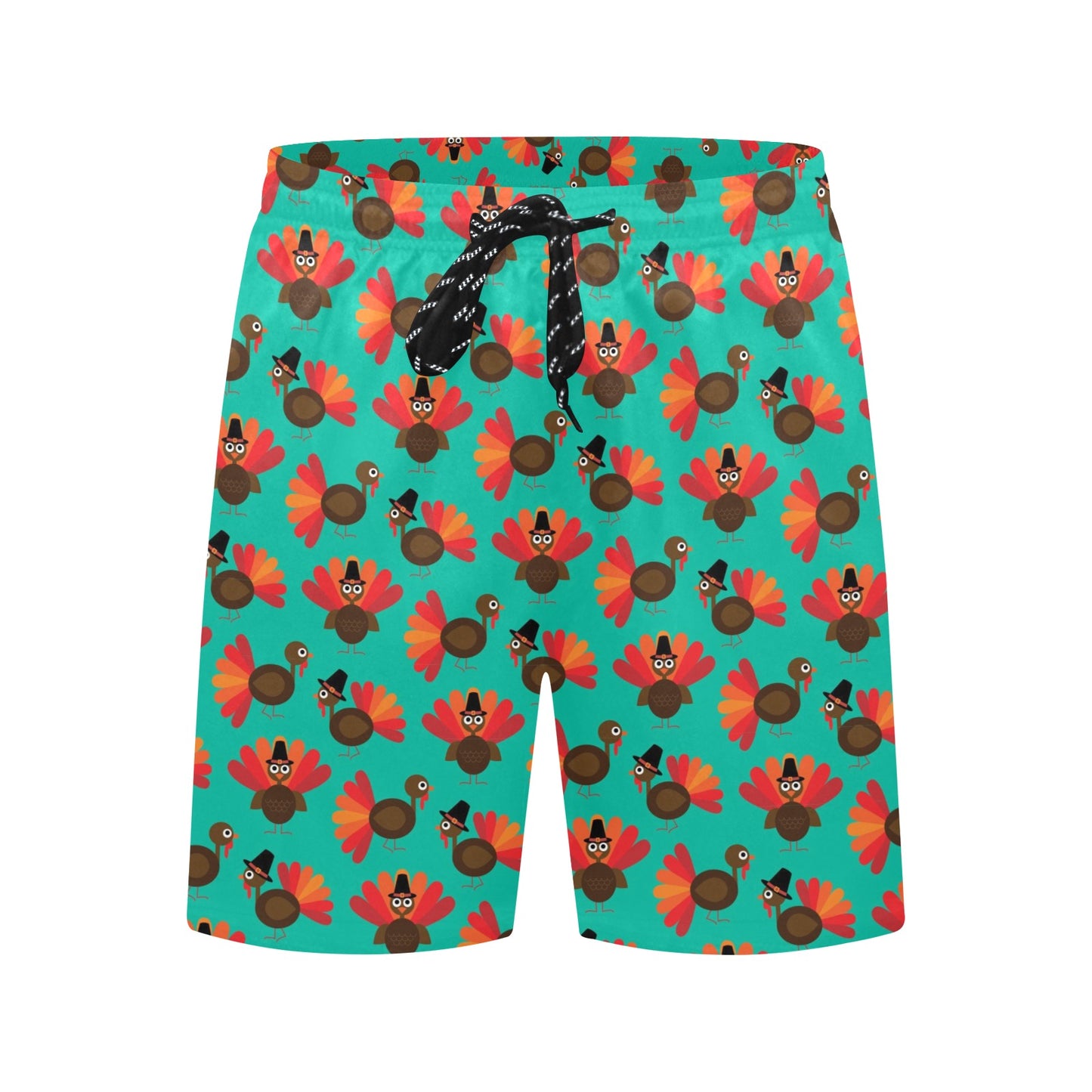 Thanksgiving Print Design LKS307 Men's Swim Trunks Beach Shorts