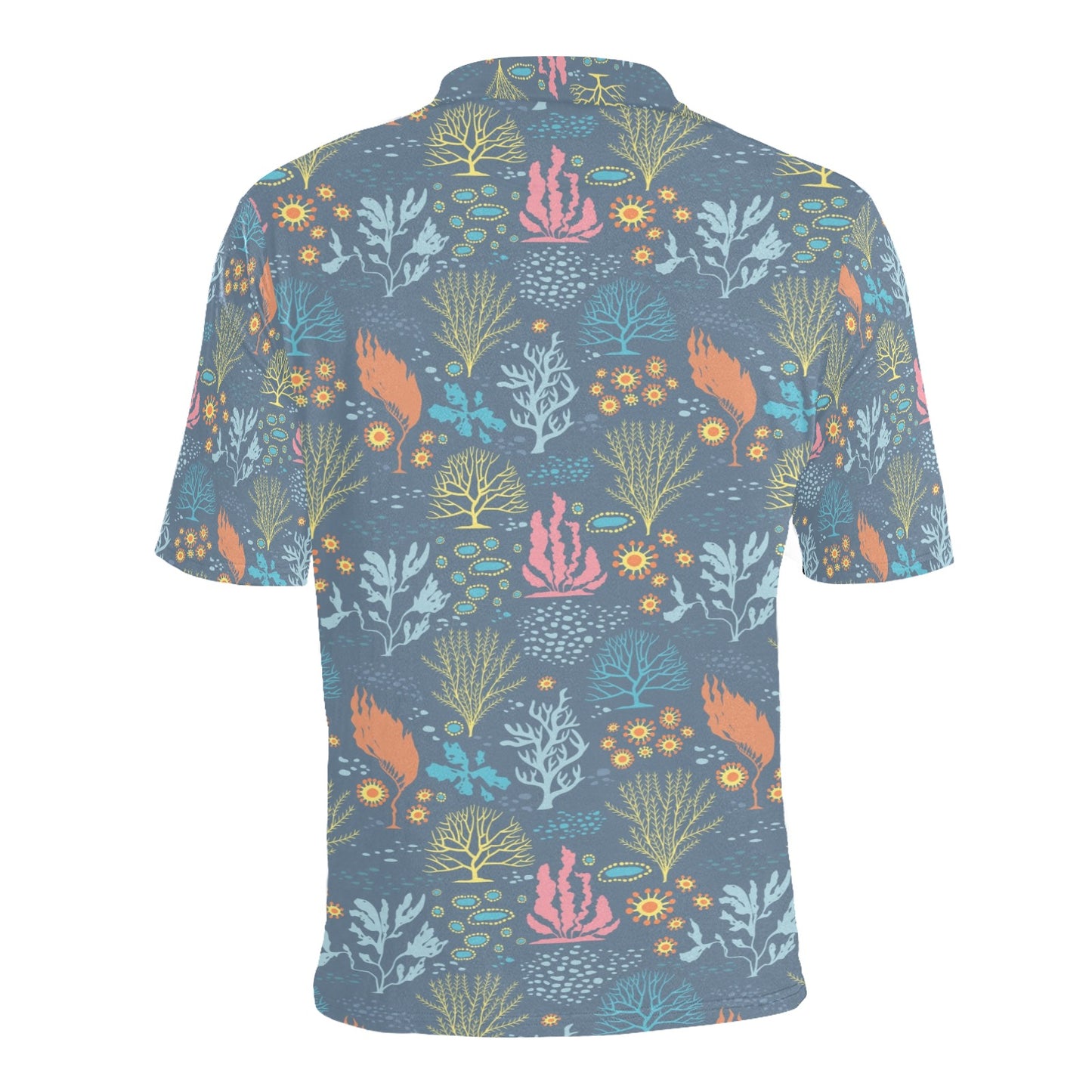 Seaweed Print Design LKS304 Men Polo Shirt