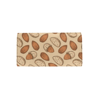 Almond Pattern Print Design 04 Women's Trifold Wallet