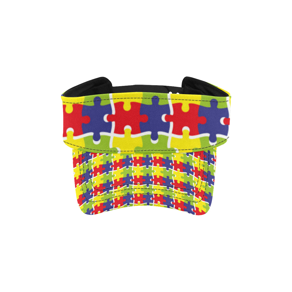 Autism Awareness Pattern Print Design 03 Unisex Sun Visor