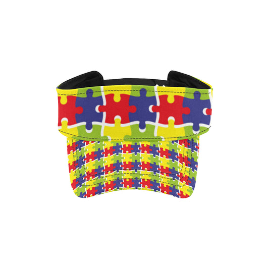 Autism Awareness Pattern Print Design 03 Unisex Sun Visor