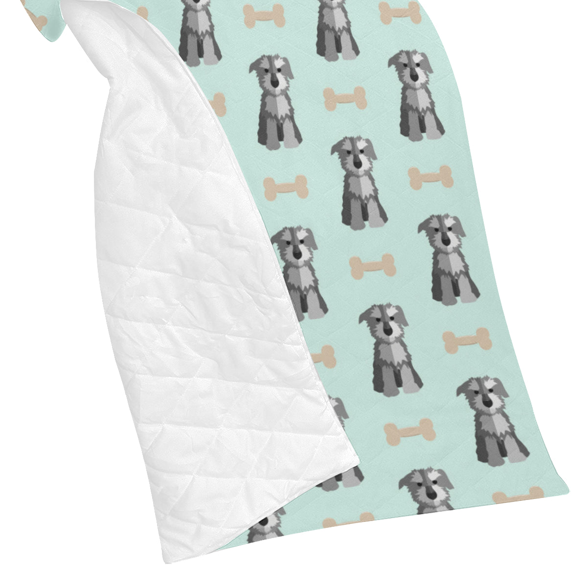 Schnauzers Pattern Print Design A03 Premium Quilt