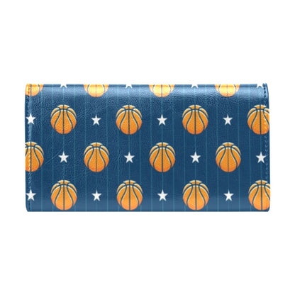 Basketball Star Print Pattern Women's Trifold Wallet