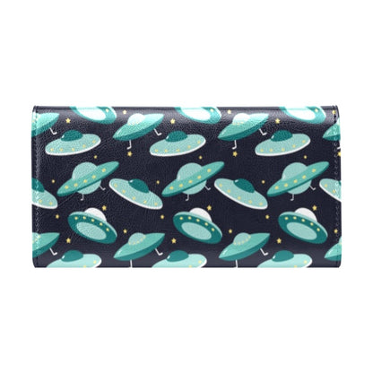 UFO Print Design LKS304 Women's Trifold Wallet