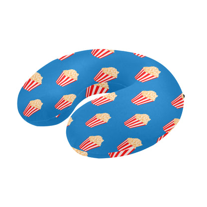 Popcorn Pattern Print Design A04 U-Shaped Travel Neck Pillow