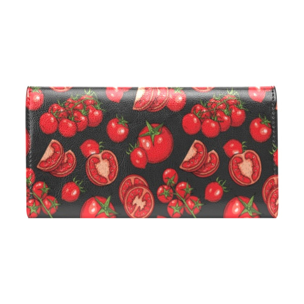 Tomato Print Design LKS303 Women's Trifold Wallet