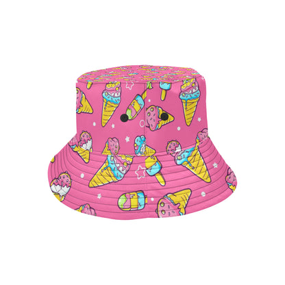 Ice Cream Pattern Print Design IC04 Unisex Bucket Hat