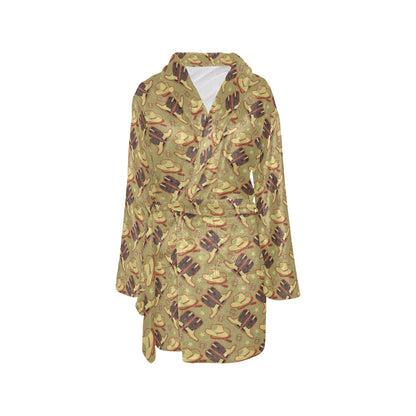 Western Cowboy Themed Women's Fleece Robe