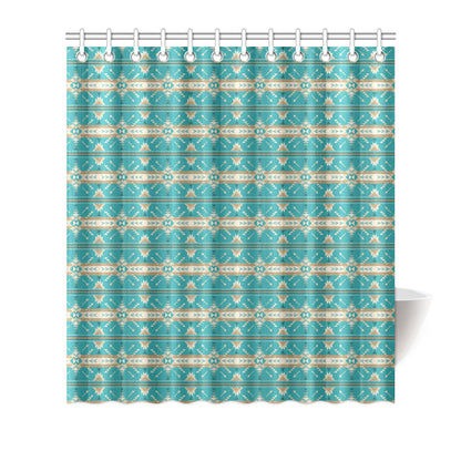 Southwest Native Design Themed Print Shower Curtain