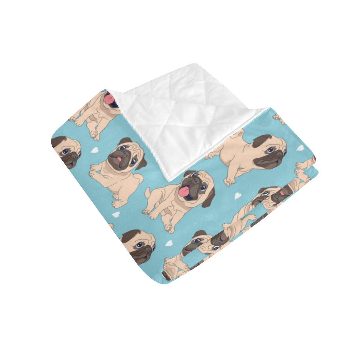 Pug Pattern Print Design A03 Premium Quilt