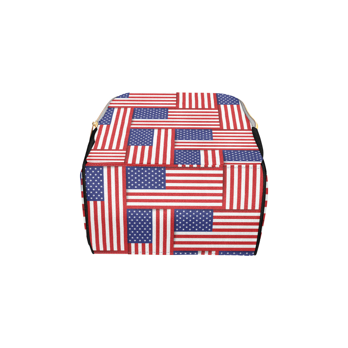 Patriotic US Flag Pattern Print Design A01 Diaper Bag Backpack