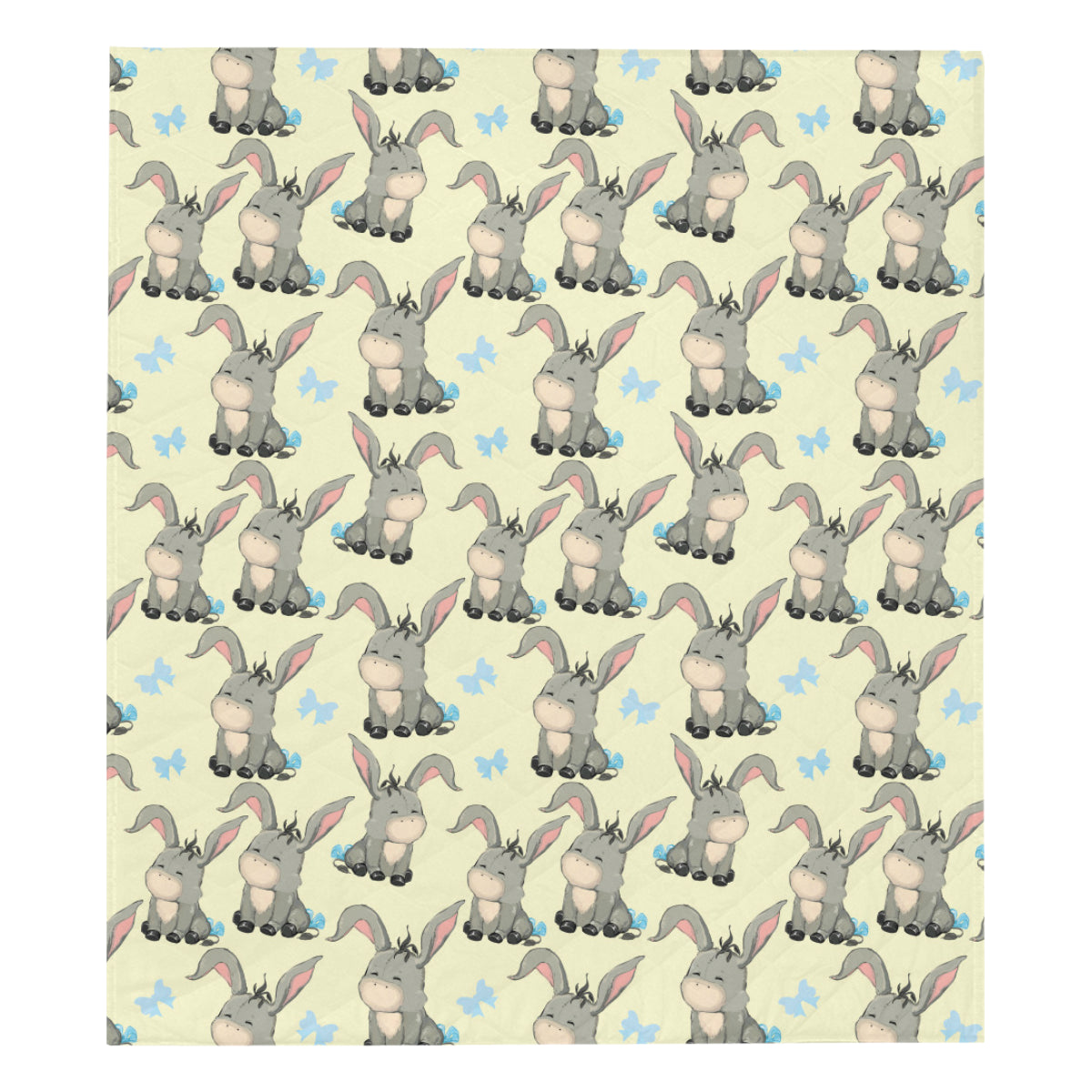 Donkey Baby Pattern Print Design 02 Premium Quilt