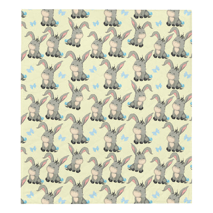 Donkey Baby Pattern Print Design 02 Premium Quilt