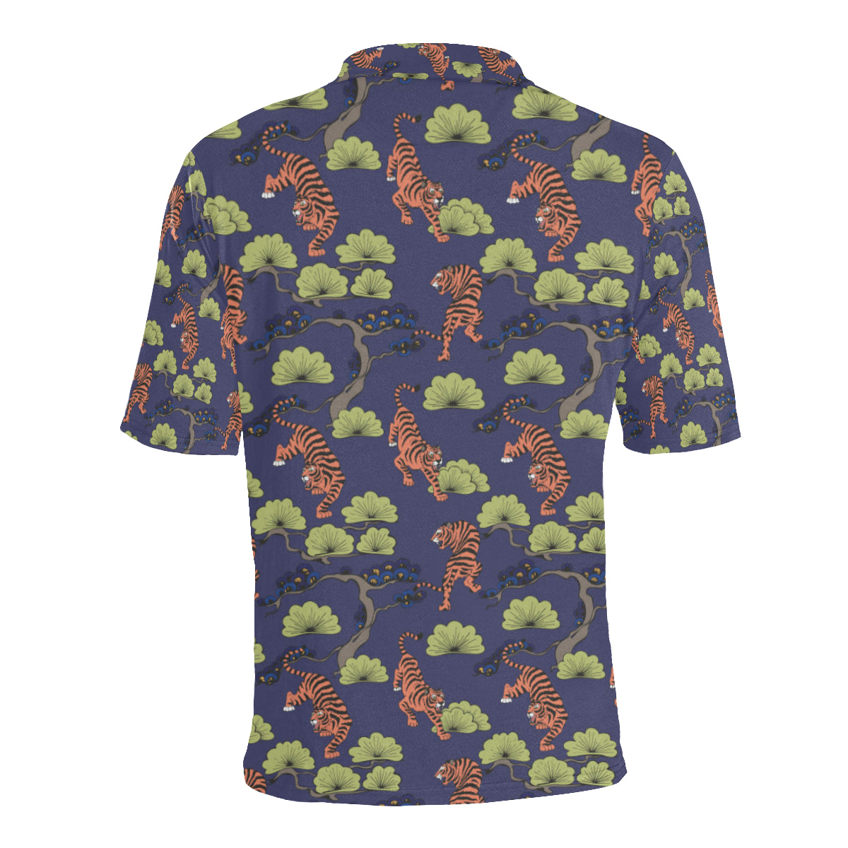 Tiger Pattern Japan Style Men Polo Shirt