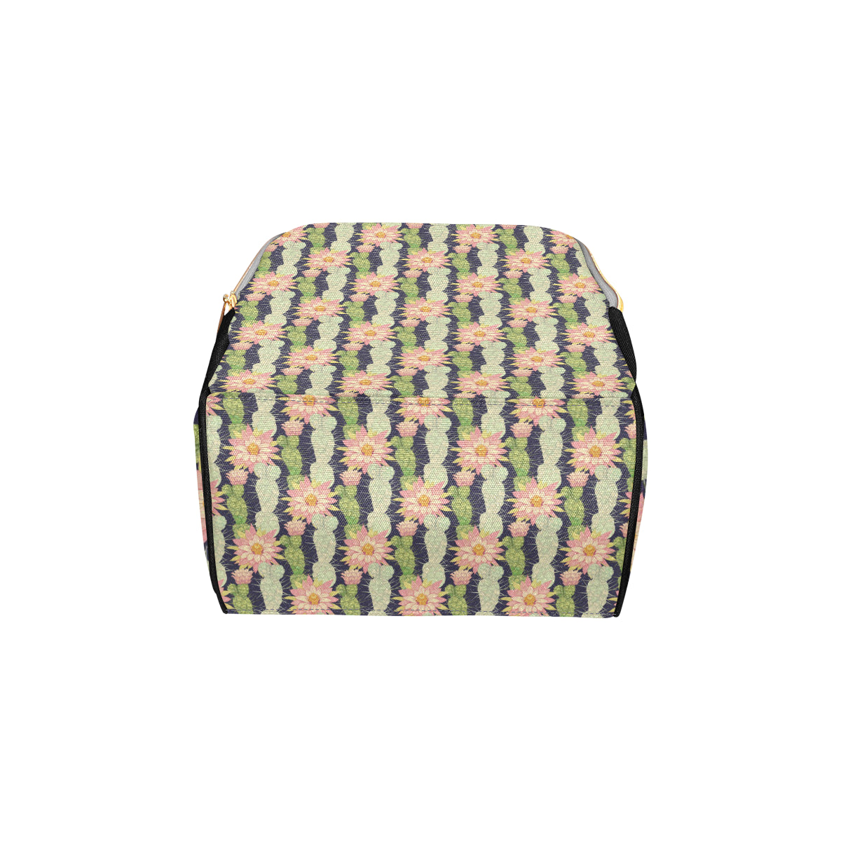 Cactus Pattern Print Design 01 Diaper Bag Backpack