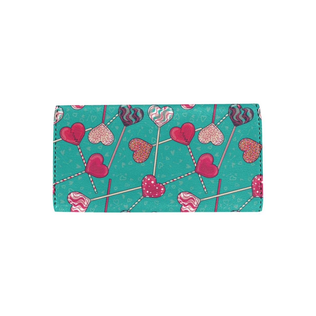 Lollipop Pattern Print Design LL01 Women's Trifold Wallet