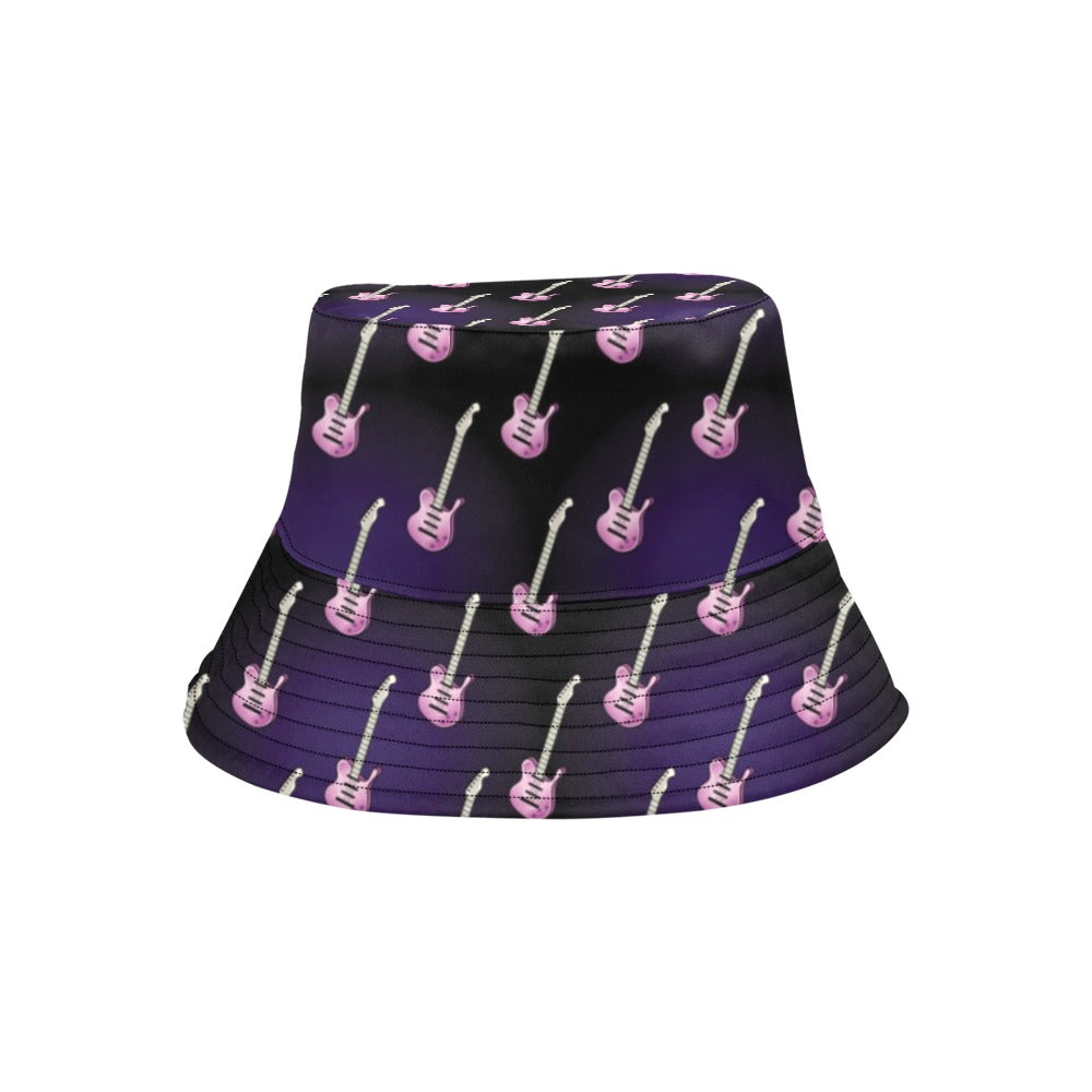 Electric Guitar Print Design LKS405 Unisex Bucket Hat