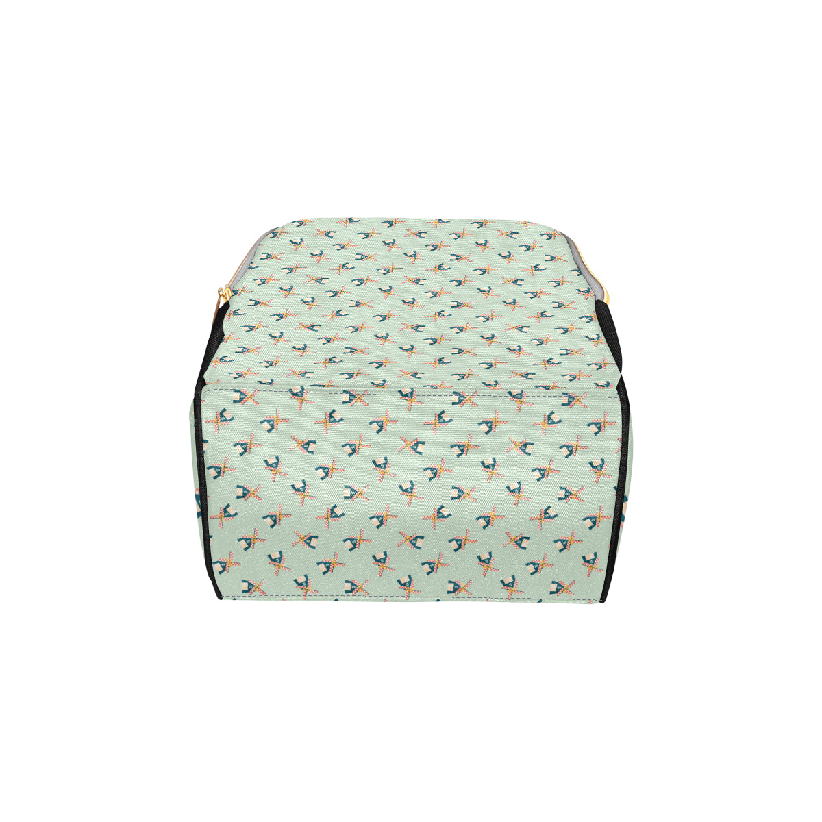 Windmill Pattern Print Design 02 Diaper Bag Backpack