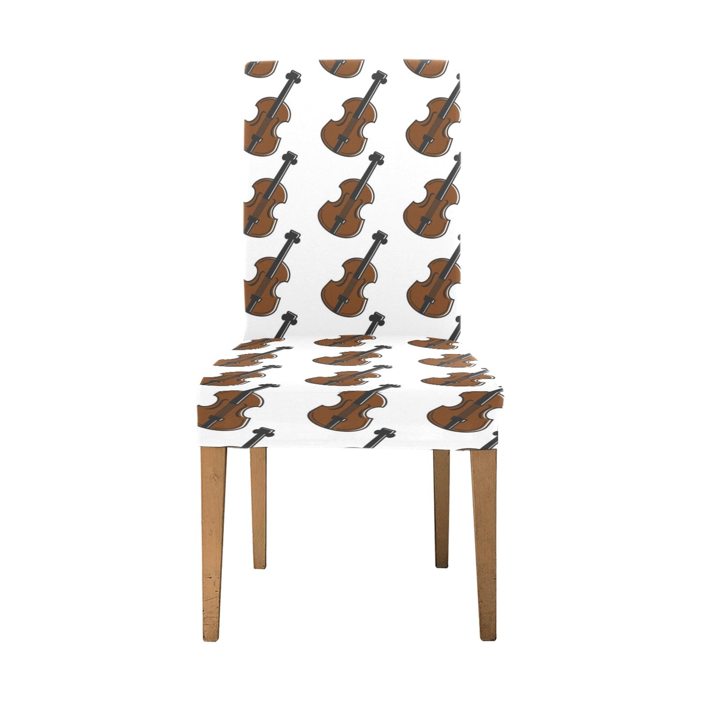 Violin Print Design LKS405 Dining Chair Slipcover