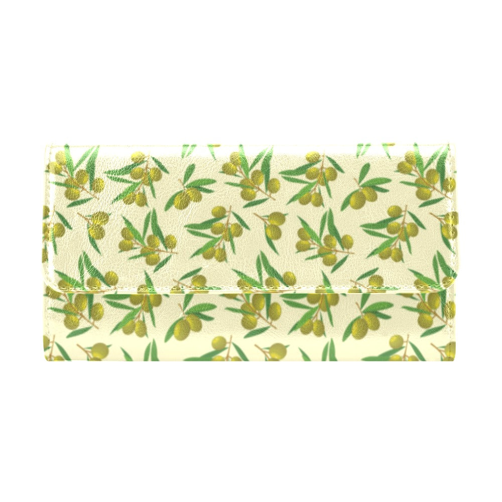 Olive Print Design LKS302 Women's Trifold Wallet