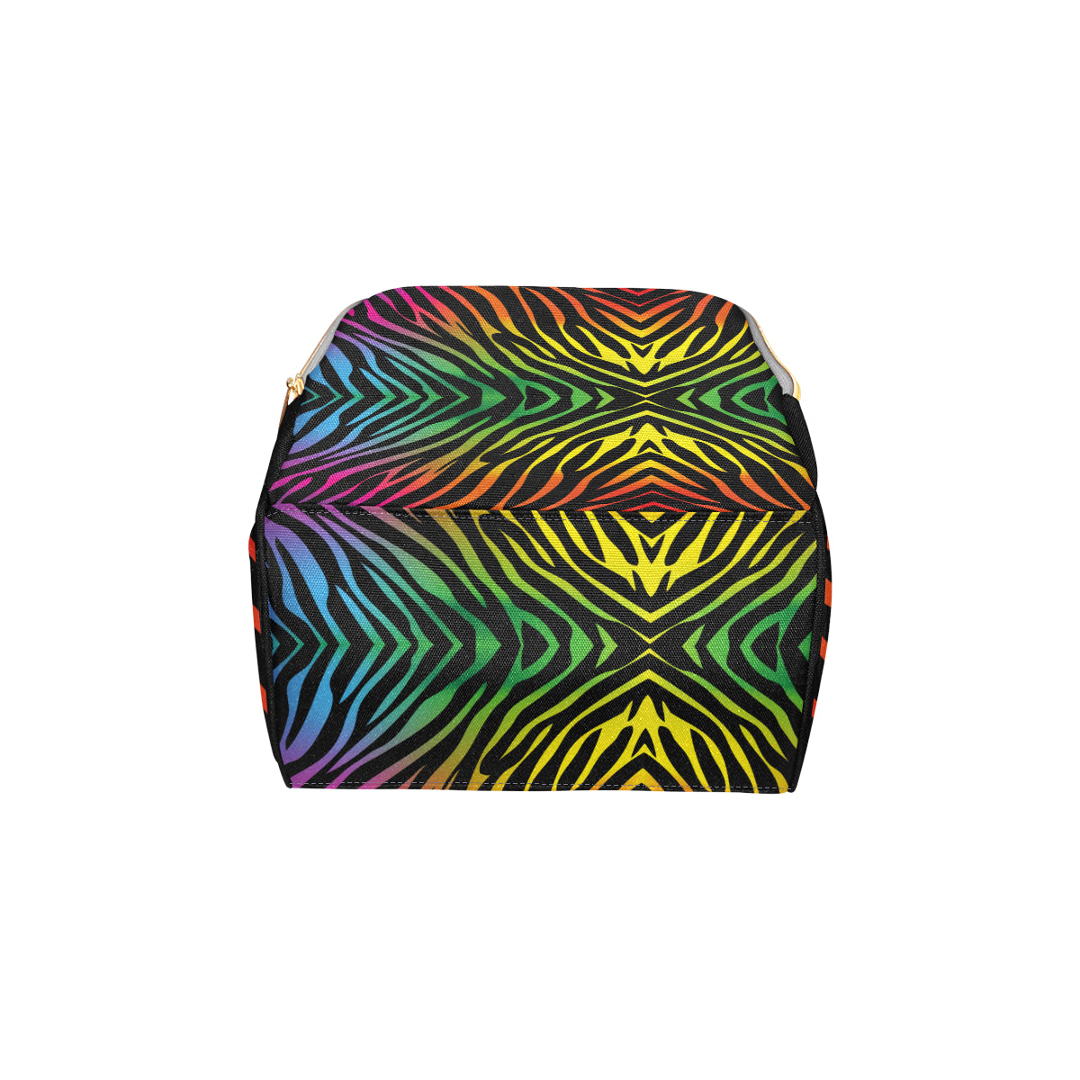 Rainbow Zebra Themed Print Diaper Bag Backpack