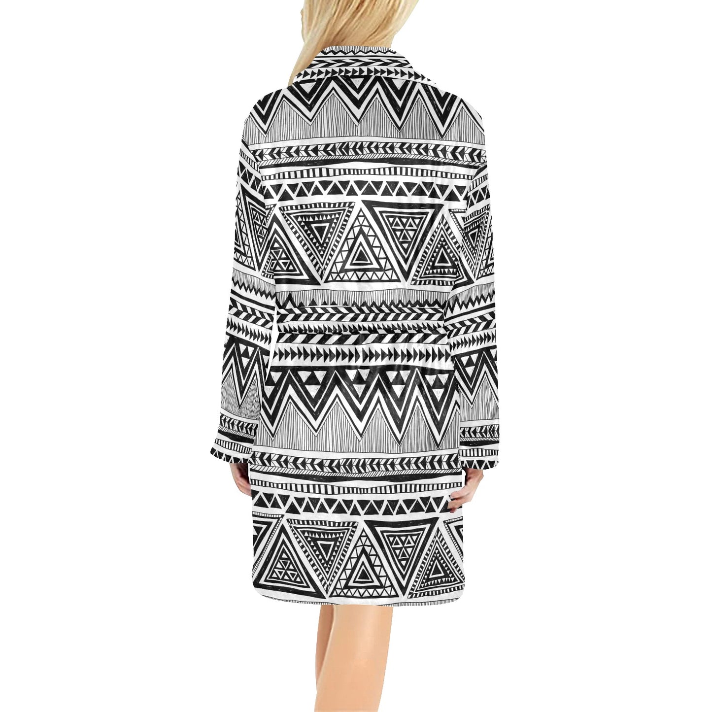 Draw Tribal Aztec Women's Fleece Robe