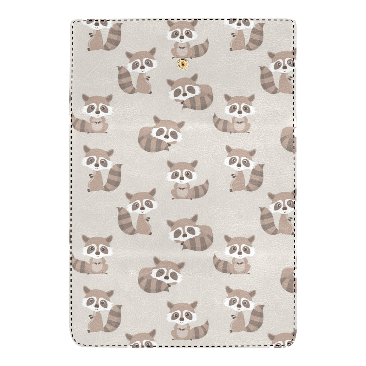 Raccoon Pattern Print Design A05 Women's Trifold Wallet