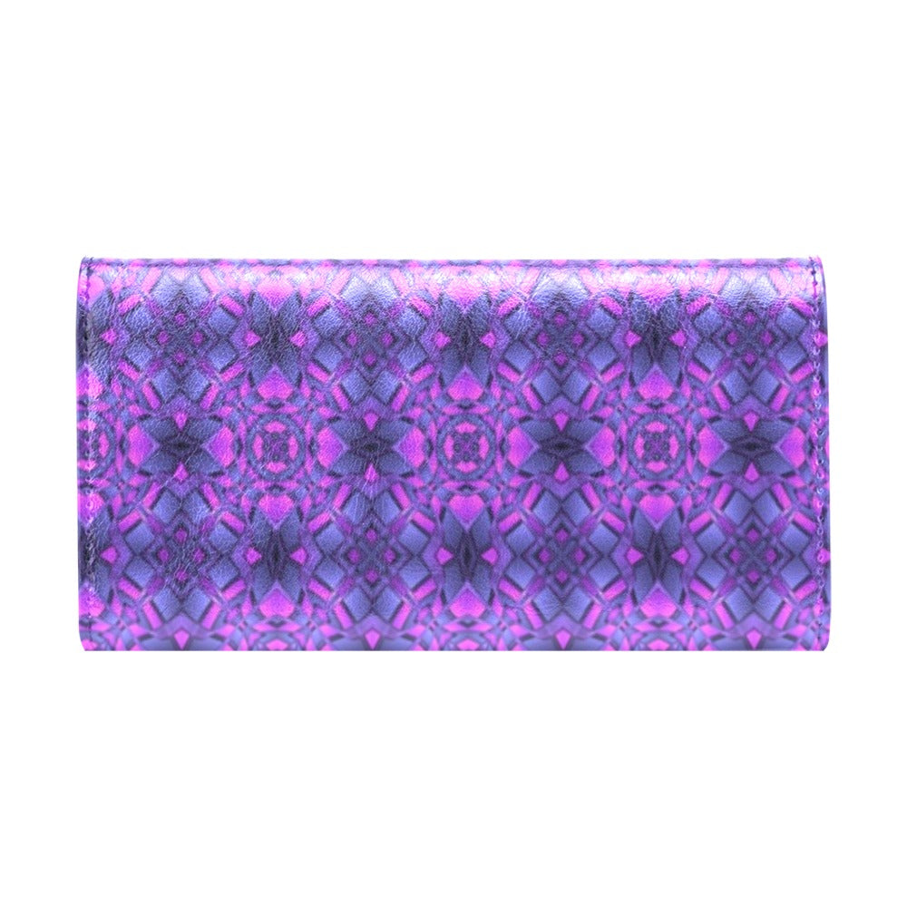 kaleidoscope Pattern Print Design Women's Trifold Wallet