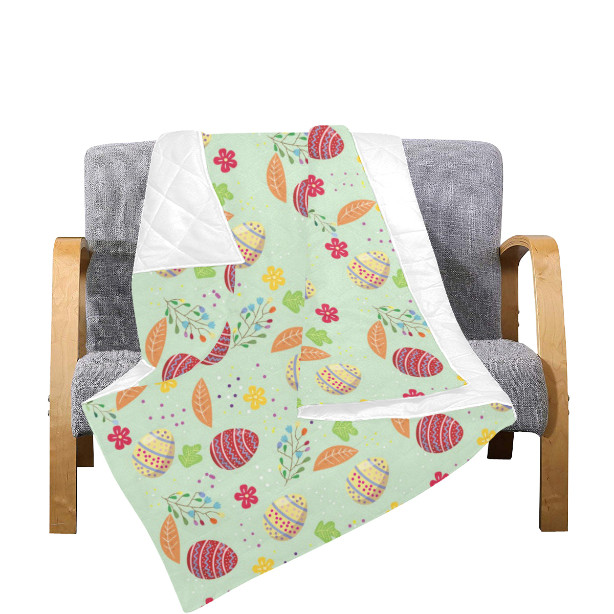 Easter Eggs Pattern Print Design RB07 Premium Quilt