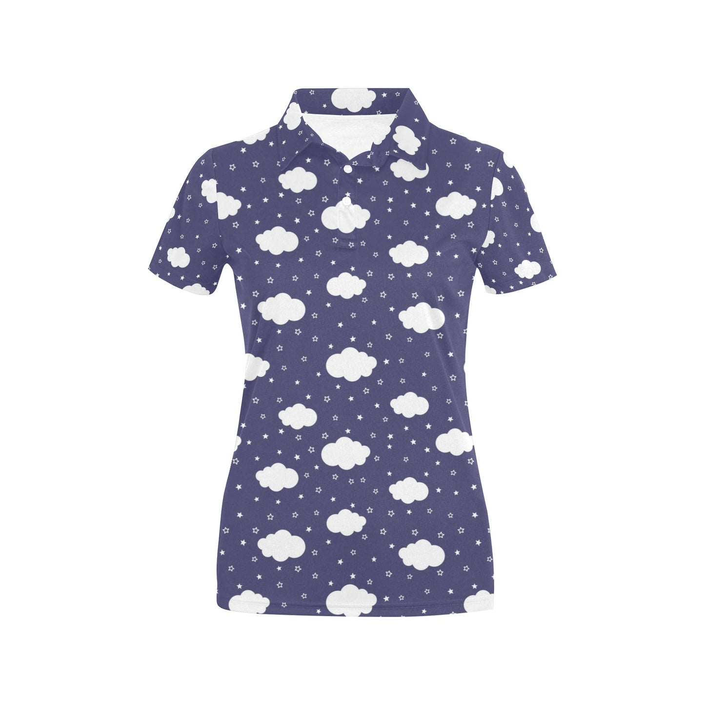 Cloud Pattern Print Design 03 Women's Polo Shirt