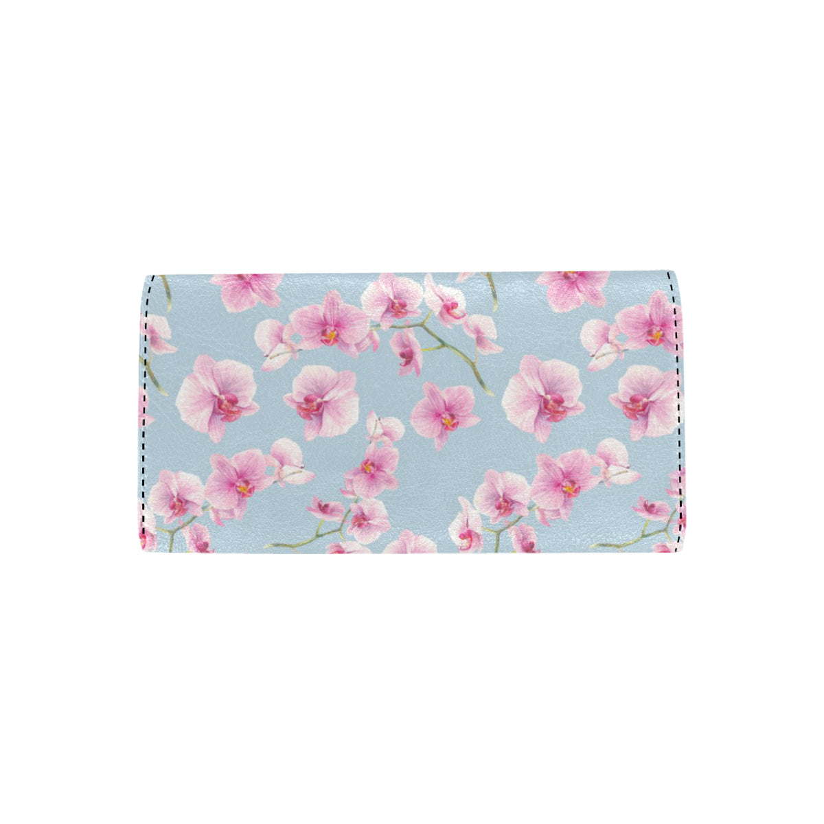 Orchid Pink Pattern Print Design OR01 Women's Trifold Wallet
