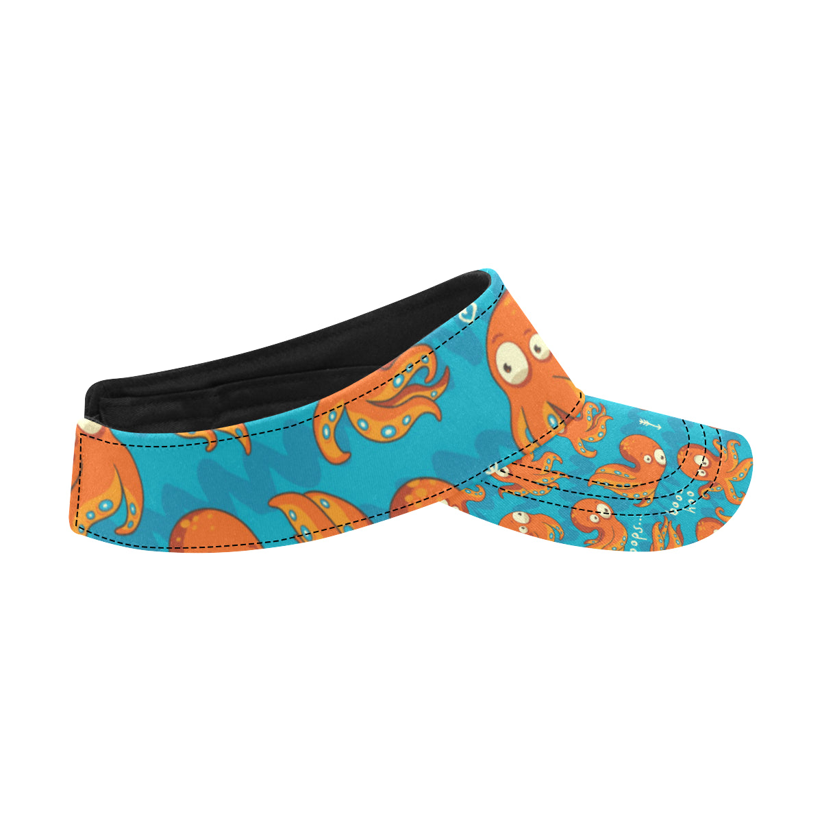 Octopus Pattern Print Design A02 Unisex Sun Visor