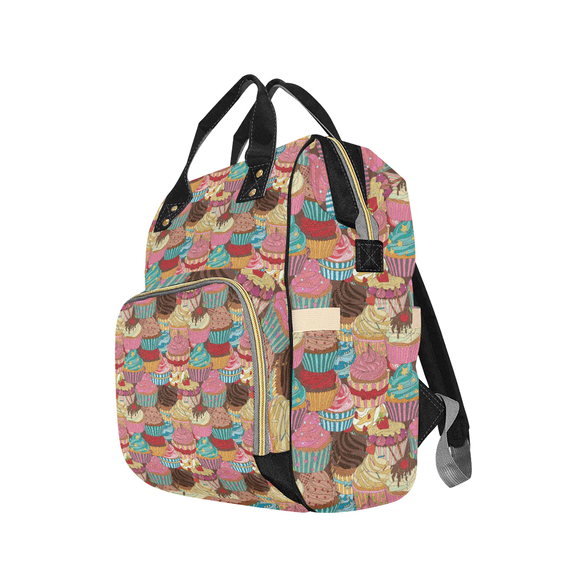 Cupcake Pattern Print Design CP01 Diaper Bag Backpack