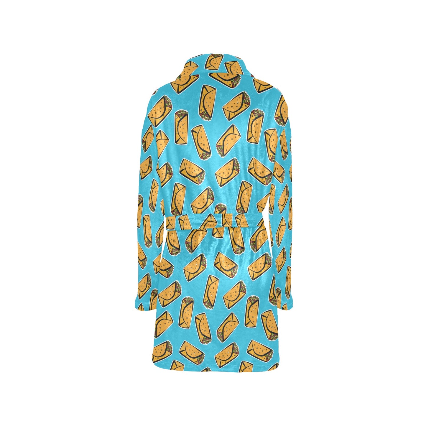 Burrito Print Design LKS301 Women's Fleece Robe