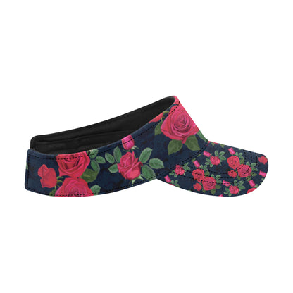 Rose Pattern Print Design A04 Unisex Sun Visor